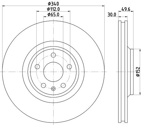 HELLA PAGID Тормозной диск 8DD 355 119-681